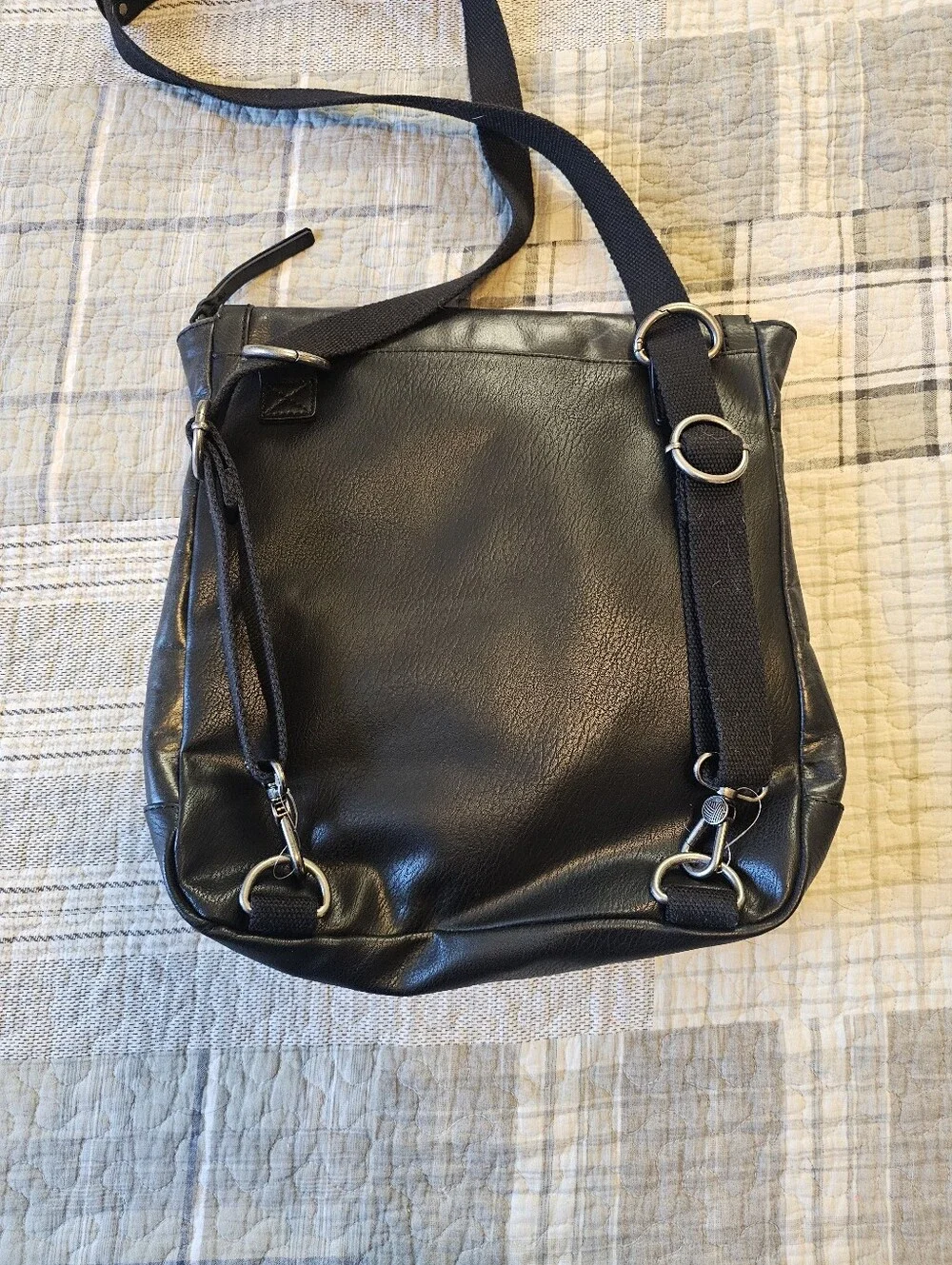 The Sak | Ventura Convertible Crossbody Backpack Black Leather Like New